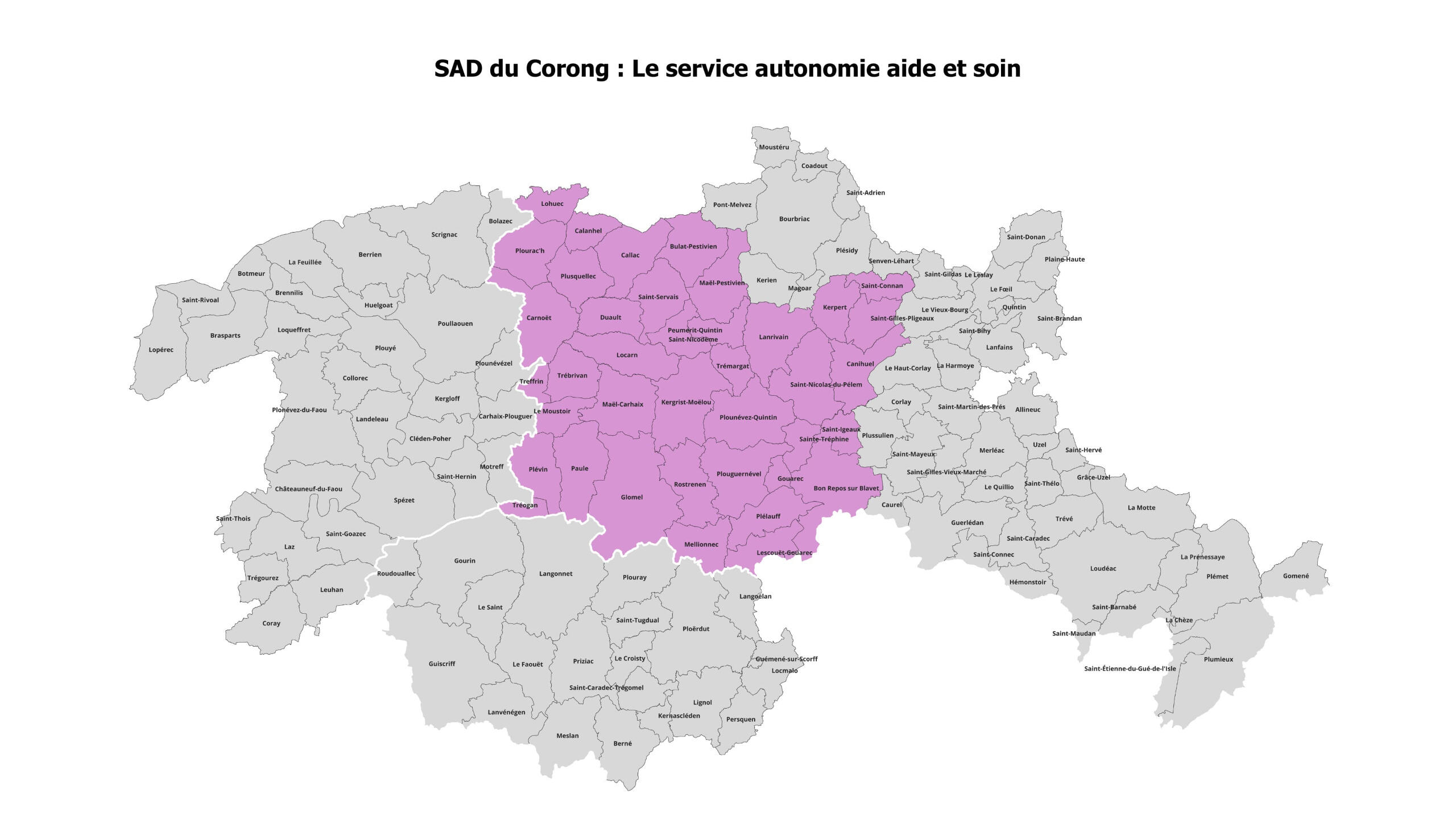 Carte des villes